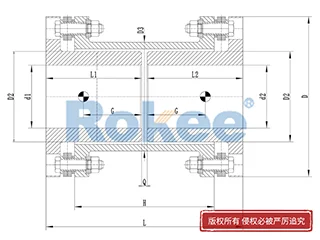 RLARD膜片联轴器,RLARD双轴套反装膜片联轴器