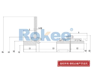 齿式联轴器,RODF带分体制动盘型鼓形齿式联轴器