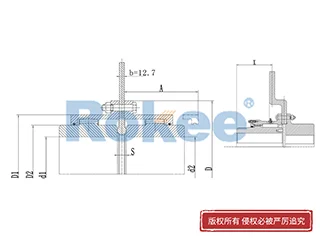 RODP齿式联轴器,RODP制动盘型鼓形齿式联轴器